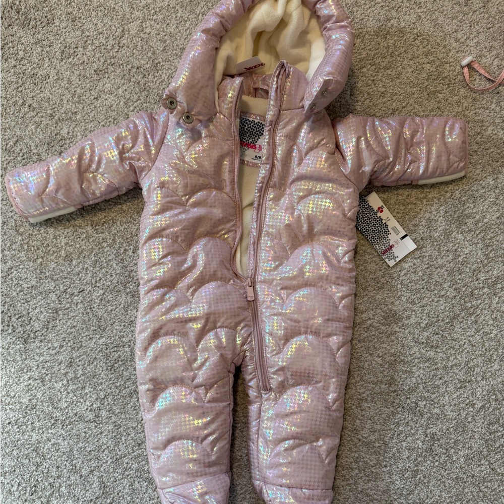 NWT Kensie Girl Iridescent Pink Snow Suit